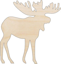 Moose Wood Craft Shape - Laser Cut Baltic Birch Unfinished DIY Wood Art Supplies MUS8 - The Wood Shape Store