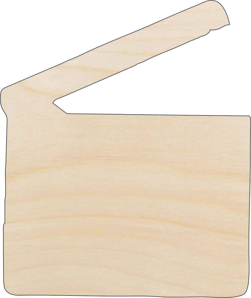 Movie Clapboard - Laser Cut Out Unfinished Wood Craft Shape MVE16