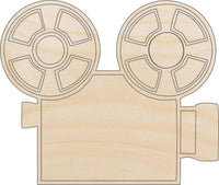 Camera Wood Craft Shape - Laser Cut Baltic Birch Unfinished DIY Wood Art Supplies MVE2 - The Wood Shape Store