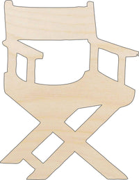 Directors Chair Wood Craft Shape - Laser Cut Baltic Birch Unfinished DIY Wood Art Supplies MVE4 - The Wood Shape Store