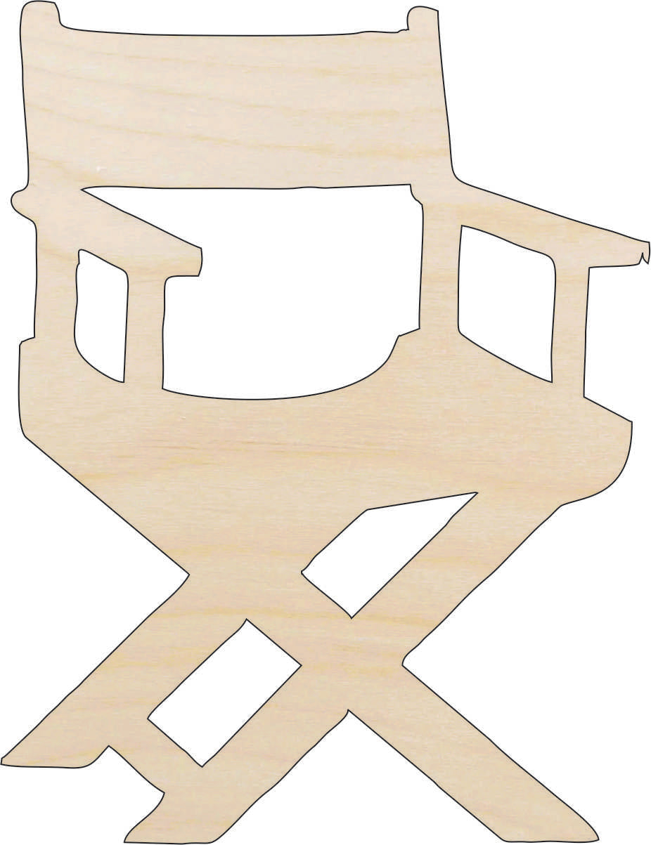 Decor Chair Directors - Laser Cut Out Unfinished Wood Craft Shape MVE4 Decor Chair Directors - Laser Cut Out Unfinished Wood Craft Shape MVE4