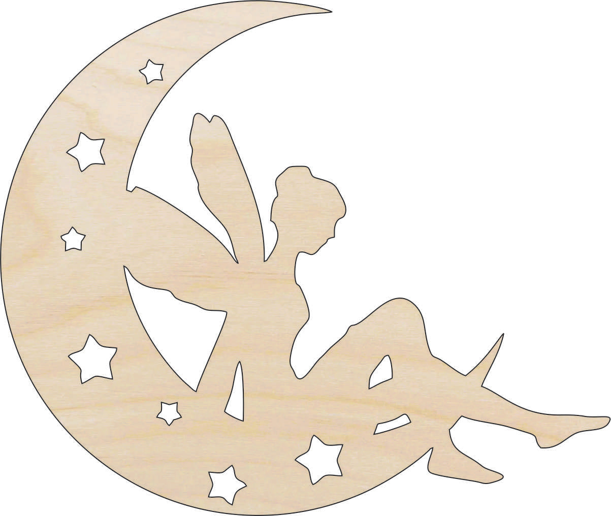 Fairy - Laser Cut Out Unfinished Wood Craft Shape MYTH107 Fairy - Laser Cut Out Unfinished Wood Craft Shape MYTH107
