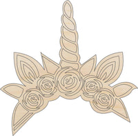 Unicorn Wood Craft Shape - Laser Cut Baltic Birch Unfinished DIY Wood Art Supplies MYTH109 - The Wood Shape Store