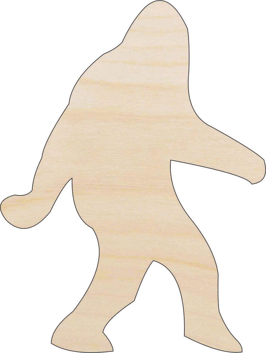 Bigfoot Wood Craft Shape - Laser Cut Baltic Birch Unfinished DIY Wood Art Supplies MYTH10 - The Wood Shape Store