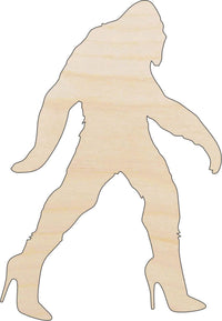 Bigfoot Wood Craft Shape - Laser Cut Baltic Birch Unfinished DIY Wood Art Supplies MYTH110 - The Wood Shape Store
