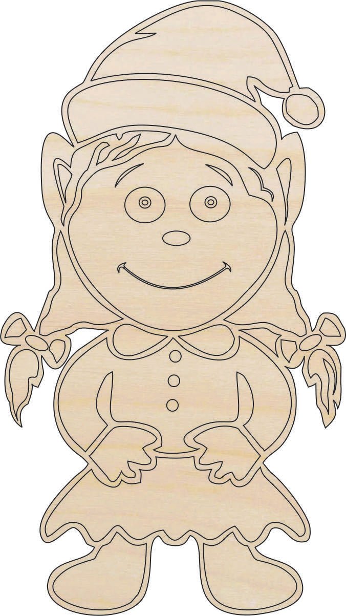 Gnome Elf Wood Craft Shape - Laser Cut Baltic Birch Unfinished DIY Wood Art Supplies MYTH11 - The Wood Shape Store