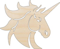 Unicorn Wood Craft Shape - Laser Cut Baltic Birch Unfinished DIY Wood Art Supplies MYTH128 - The Wood Shape Store