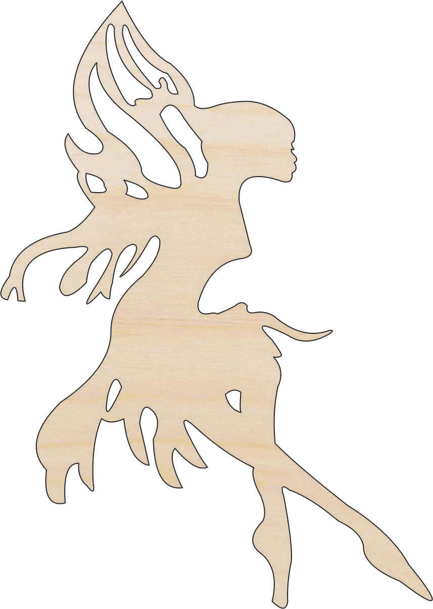 Fairy - Laser Cut Out Unfinished Wood Craft Shape MYTH130 Fairy - Laser Cut Out Unfinished Wood Craft Shape MYTH130