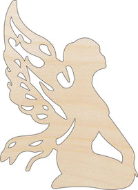 Fairy Wood Craft Shape - Laser Cut Baltic Birch Unfinished DIY Wood Art Supplies MYTH131 - The Wood Shape Store