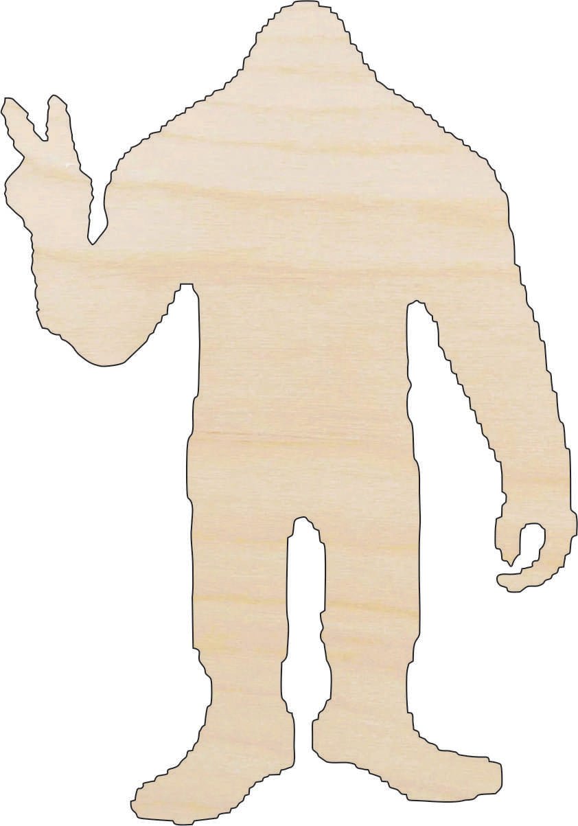Bigfoot Wood Craft Shape - Laser Cut Baltic Birch Unfinished DIY Wood Art Supplies MYTH132 - The Wood Shape Store