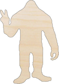 Bigfoot Wood Craft Shape - Laser Cut Baltic Birch Unfinished DIY Wood Art Supplies MYTH132 - The Wood Shape Store