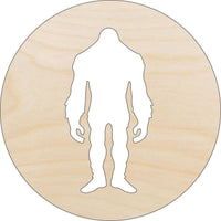 Bigfoot Wood Craft Shape - Laser Cut Baltic Birch Unfinished DIY Wood Art Supplies MYTH133 - The Wood Shape Store