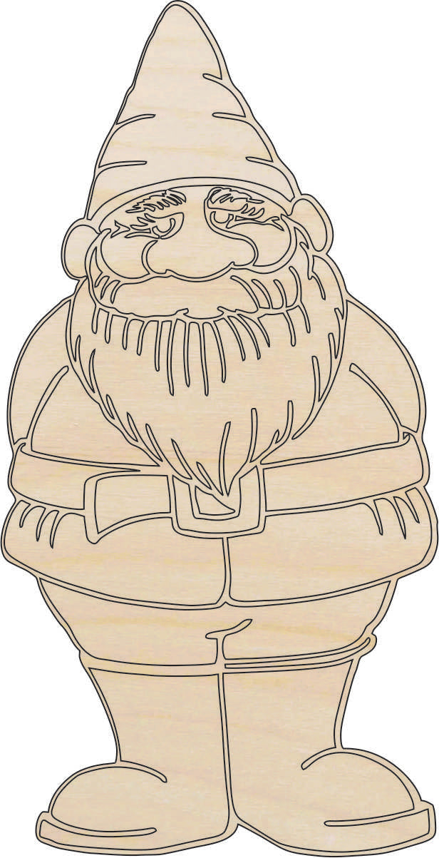 Gnome - Laser Cut Out Unfinished Wood Craft Shape MYTH13