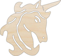 Unicorn Wood Craft Shape - Laser Cut Baltic Birch Unfinished DIY Wood Art Supplies MYTH143 - The Wood Shape Store