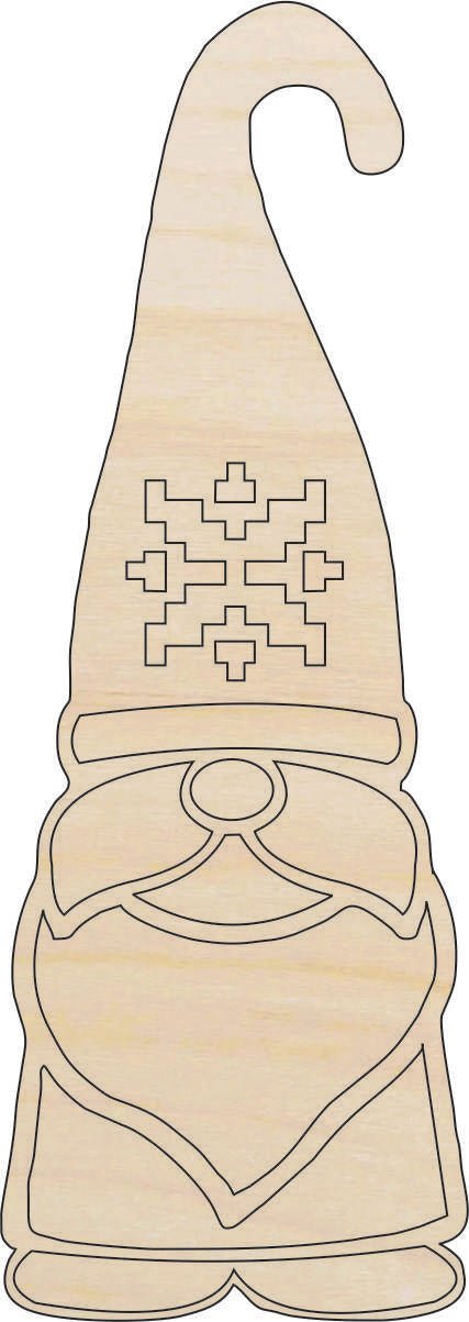 Gnome Wood Craft Shape - Laser Cut Baltic Birch Unfinished DIY Wood Art Supplies MYTH145 - The Wood Shape Store