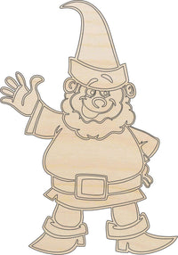 Gnome Wood Craft Shape - Laser Cut Baltic Birch Unfinished DIY Wood Art Supplies MYTH15 - The Wood Shape Store