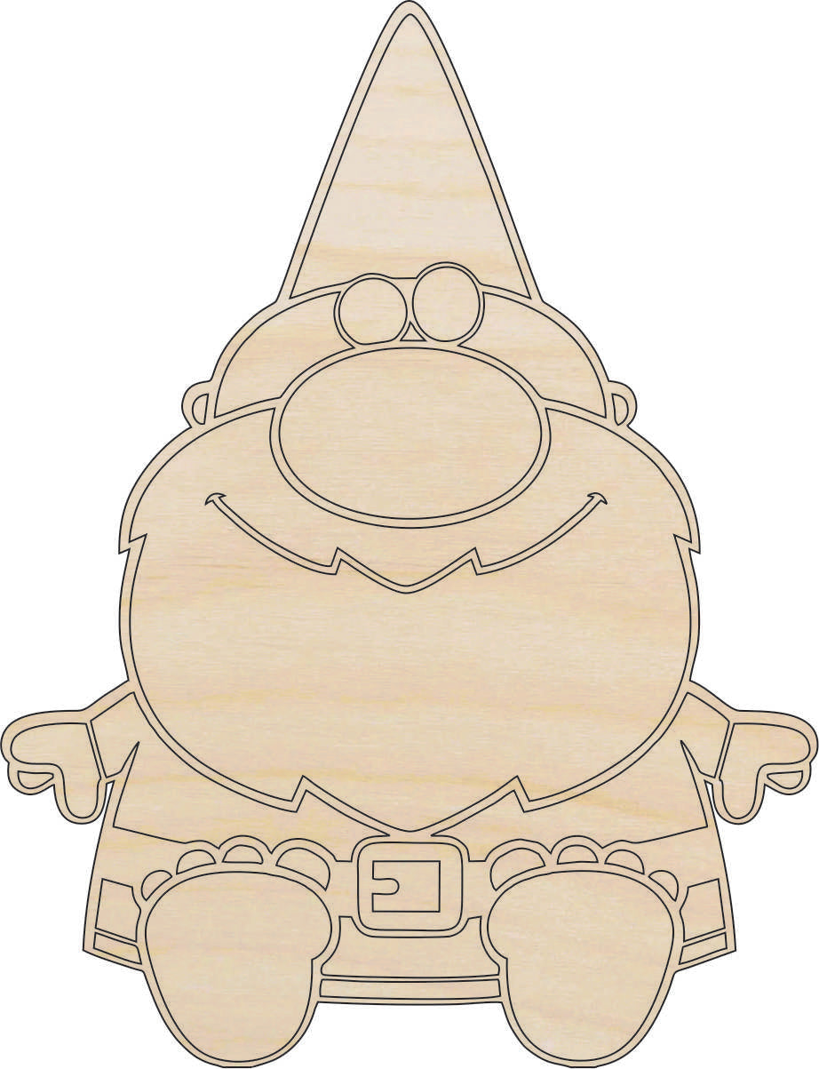 Gnome - Laser Cut Out Unfinished Wood Craft Shape MYTH16 Gnome - Laser Cut Out Unfinished Wood Craft Shape MYTH16