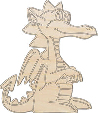 Dragon Wood Craft Shape - Laser Cut Baltic Birch Unfinished DIY Wood Art Supplies MYTH17 - The Wood Shape Store