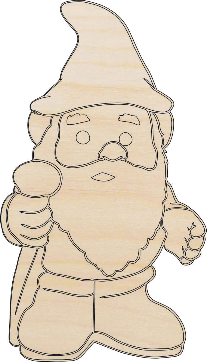 Gnome - Laser Cut Wood Shape MYTH18 – The Wood Shape Store