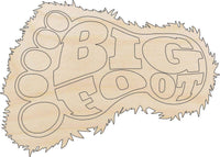 Bigfoot Wood Craft Shape - Laser Cut Baltic Birch Unfinished DIY Wood Art Supplies MYTH23 - The Wood Shape Store