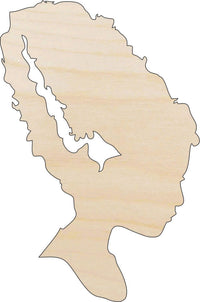 Frankenstein's Bride Wood Craft Shape – Laser Cut Baltic Birch Unfinished Art Supplies MYTH33 - The Wood Shape Store