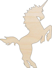 Unicorn Wood Craft Shape - Laser Cut Baltic Birch Unfinished DIY Wood Art Supplies MYTH60 - The Wood Shape Store