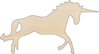 Unicorn Wood Craft Shape - Laser Cut Baltic Birch Unfinished DIY Wood Art Supplies MYTH73 - The Wood Shape Store