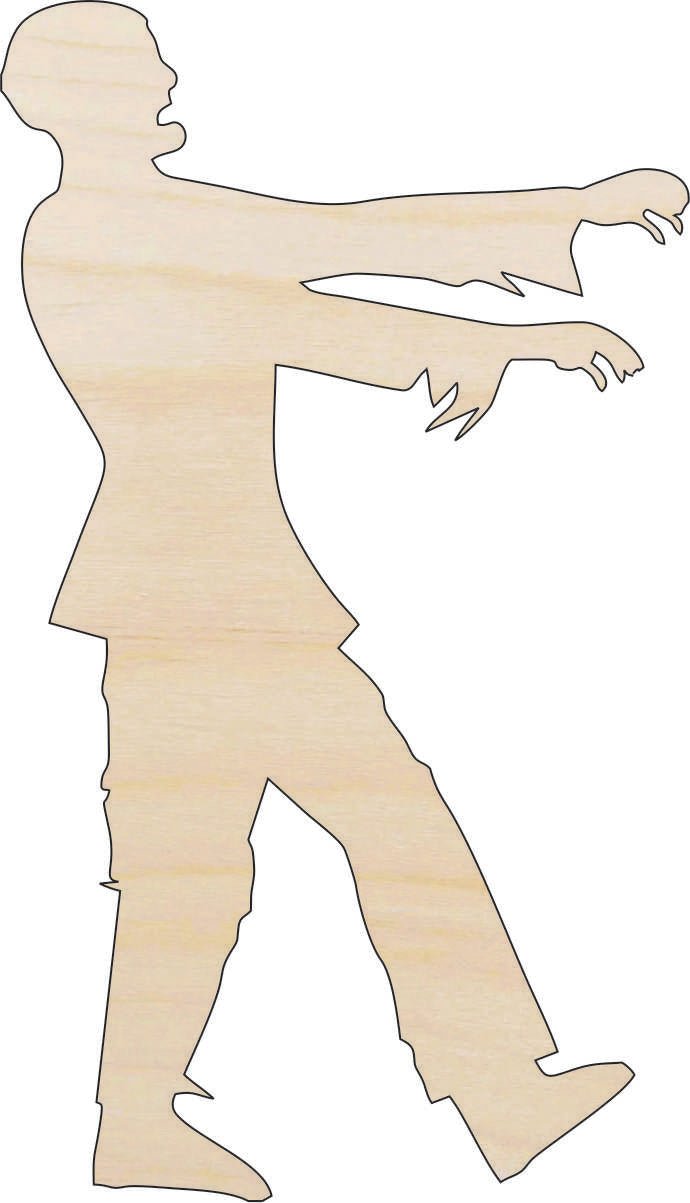Zombie Wood Craft Shape - Laser Cut Baltic Birch Unfinished DIY Wood Art Supplies MYTH77 - The Wood Shape Store