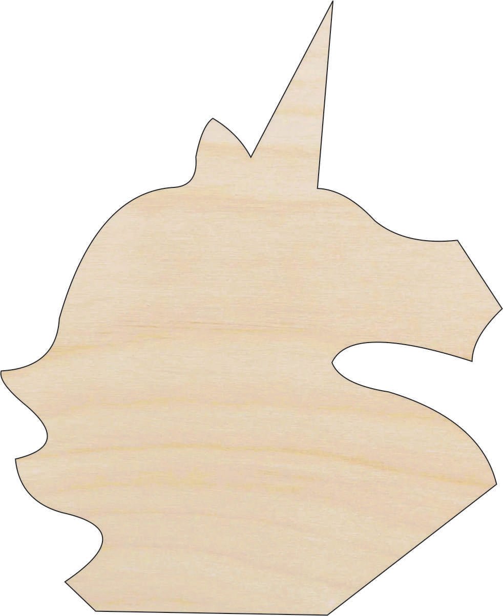 Unicorn Wood Craft Shape - Laser Cut Baltic Birch Unfinished DIY Wood Art Supplies MYTH94 - The Wood Shape Store