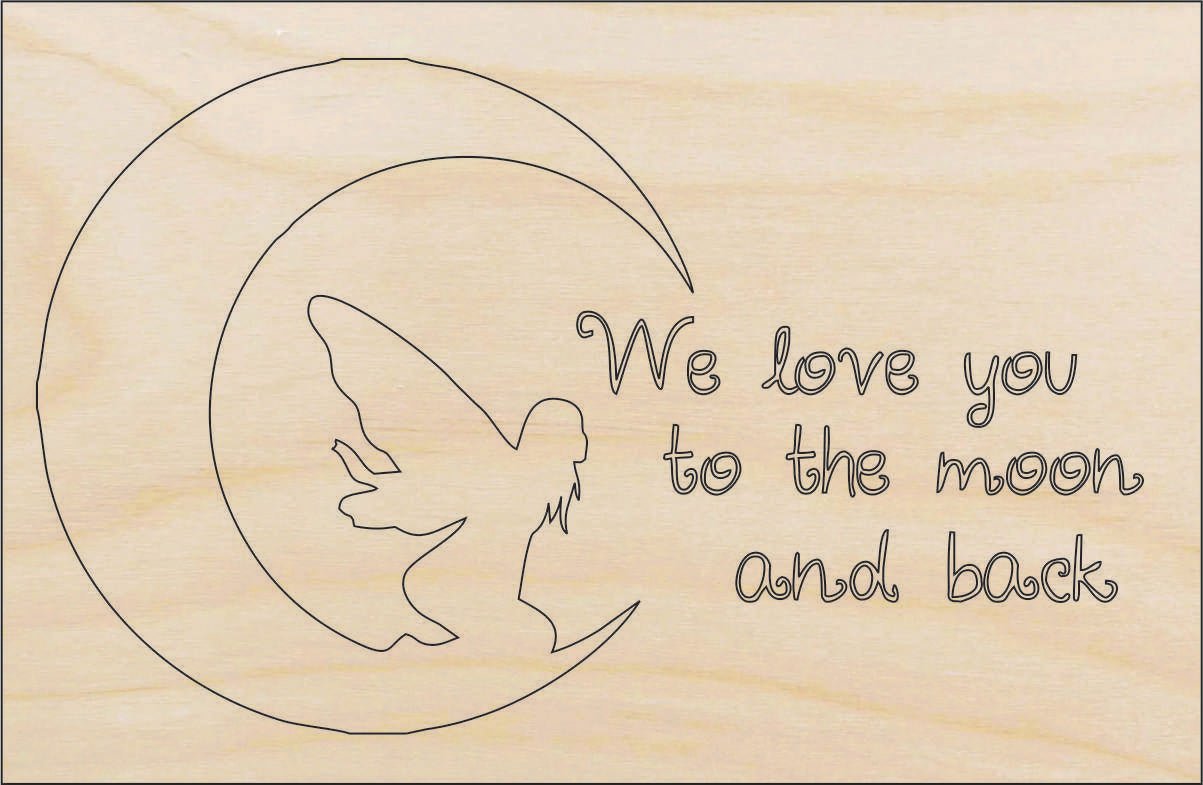 Fairy Wood Craft Shape - Laser Cut Baltic Birch Unfinished DIY Wood Art Supplies MYTH99 - The Wood Shape Store