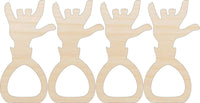 Zombie Napkin Rings Laser Cut Baltic Birch Unfinished DIY Wood Art Supplies NPKN11 - The Wood Shape Store
