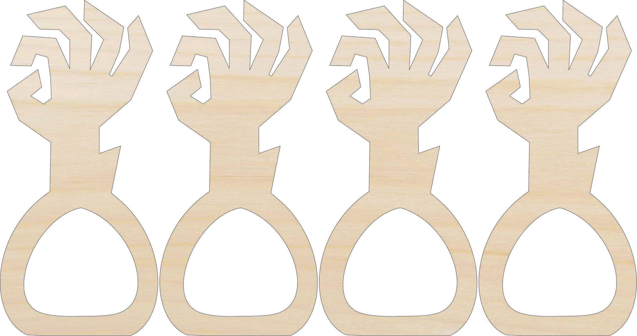 Zombie Napkin Rings Laser Cut Baltic Birch Unfinished DIY Wood Art Supplies NPKN12 - The Wood Shape Store