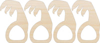 Zombie Napkin Rings Laser Cut Baltic Birch Unfinished DIY Wood Art Supplies NPKN14 - The Wood Shape Store