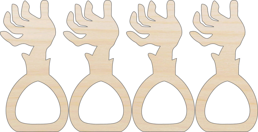 Napkin Rings Zombie Unfinished Laser Cut Wood  Set of 4 - NPKN15