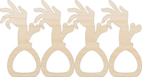 Zombie Napkin Rings Laser Cut Baltic Birch Unfinished DIY Wood Art Supplies NPKN16 - The Wood Shape Store