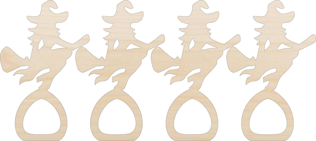 Napkin Rings Witch Unfinished Laser Cut Wood  Set of 4 - NPKN2