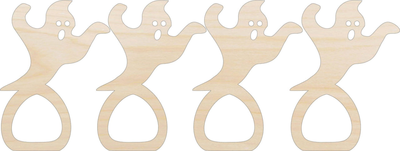 Ghost Napkin Rings Laser Cut Baltic Birch Unfinished DIY Wood Art Supplies NPKN37 - The Wood Shape Store