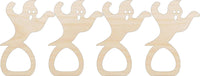 Ghost Napkin Rings Laser Cut Baltic Birch Unfinished DIY Wood Art Supplies NPKN37 - The Wood Shape Store