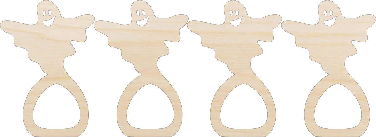 Ghost Napkin Rings Laser Cut Baltic Birch Unfinished DIY Wood Art Supplies NPKN39 - The Wood Shape Store