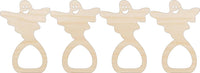Ghost Napkin Rings Laser Cut Baltic Birch Unfinished DIY Wood Art Supplies NPKN39 - The Wood Shape Store