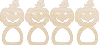 Pumpkin Napkin Rings Laser Cut Baltic Birch Unfinished DIY Wood Art Supplies NPKN41 - The Wood Shape Store