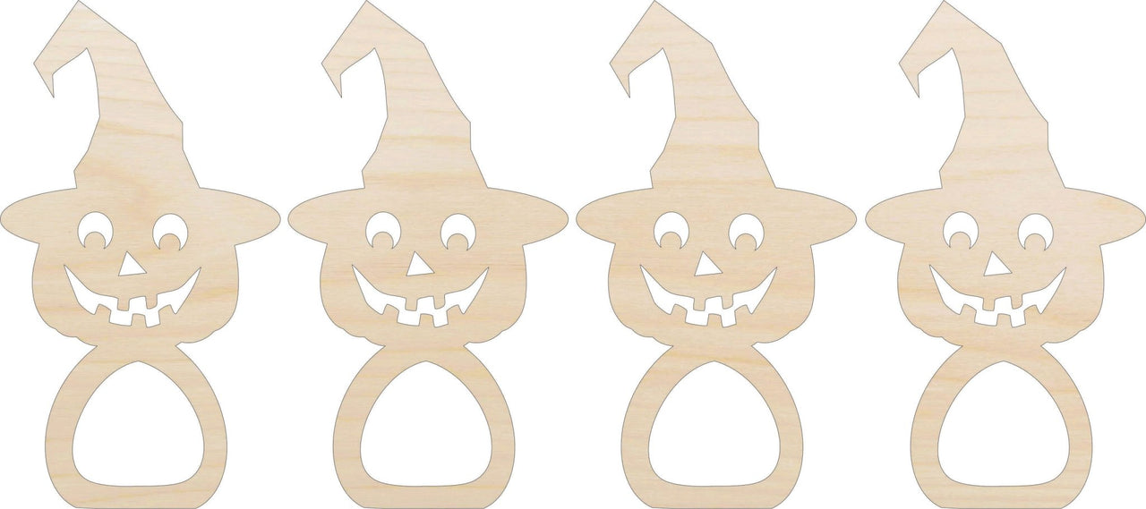 Pumpkin Napkin Rings Laser Cut Baltic Birch Unfinished DIY Wood Art Supplies NPKN43 - The Wood Shape Store
