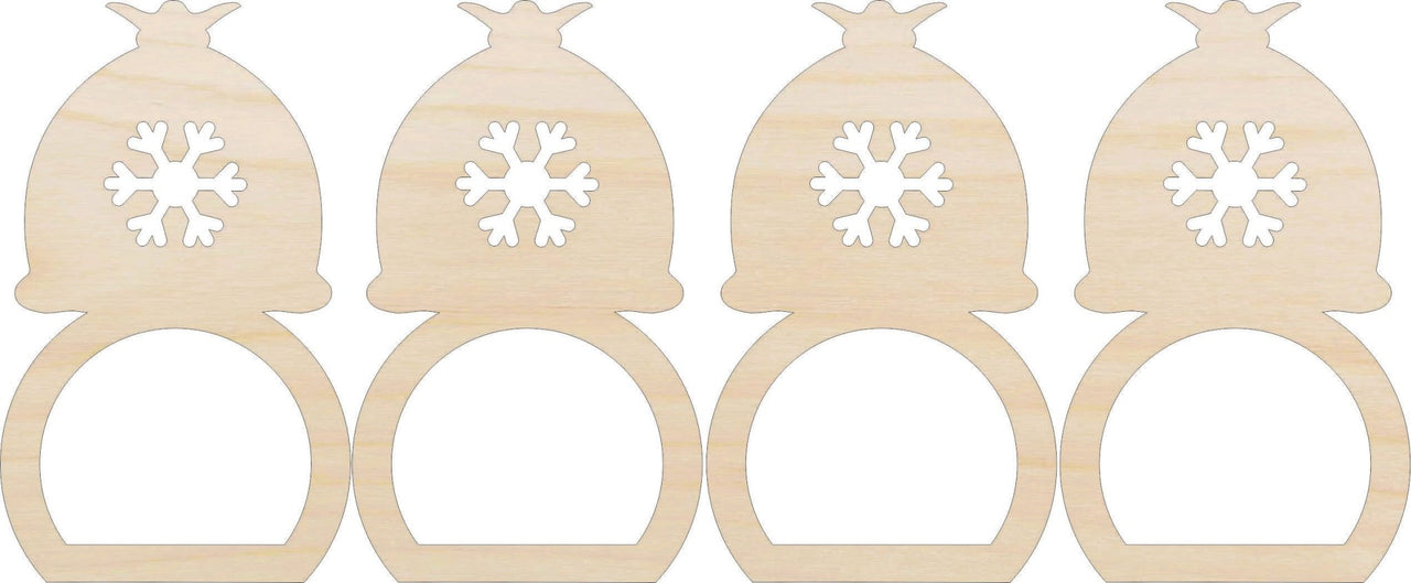 Bell Napkin Rings Laser Cut Baltic Birch Unfinished DIY Wood Art Supplies NPKN60 - The Wood Shape Store