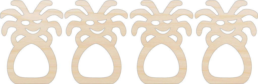 Napkin Rings Spider Unfinished Laser Cut Wood  Set of 4 - NPKN9