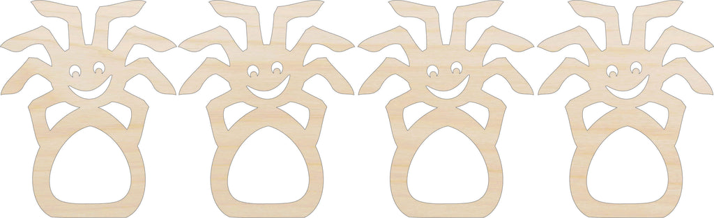 Napkin Rings Spider Unfinished Laser Cut Wood  Set of 4 - NPKN8