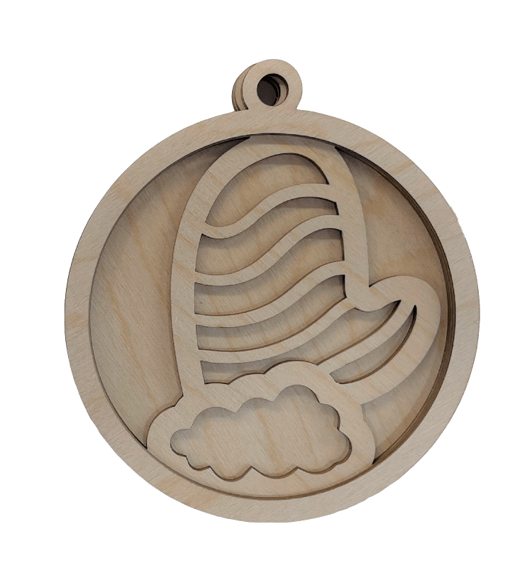 Mitten 3D Laser Cut Ornament – Baltic Birch Wood Craft Supplies | DIY Wood Ornament Kit XM25 - The Wood Shape Store