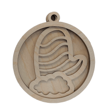 Mitten 3D Laser Cut Ornament – Baltic Birch Wood Craft Supplies | DIY Wood Ornament Kit XM25 - The Wood Shape Store