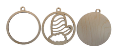3D Ornament Mitten 3 Pieces Laser Cut Out Unfinished ORN101 3D Ornament Mitten 3 Pieces Laser Cut Out Unfinished ORN101