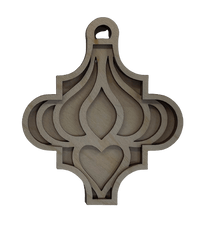 3D Laser Cut Ornament – Baltic Birch Wood Craft Supplies | DIY Wood Ornament Kit DS8 - The Wood Shape Store