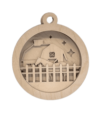 Horse 3D Laser Cut Ornament – Baltic Birch Wood Craft Supplies | DIY Wood Ornament Kit AN21 - The Wood Shape Store